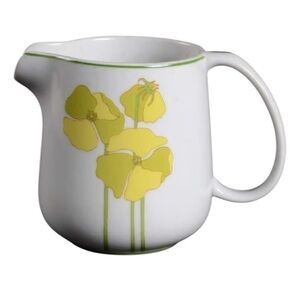 Vintage Denby Langley‎ Creamer Yellow Floral Discontinued